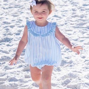 James and Lottie blue striped bubble 9m